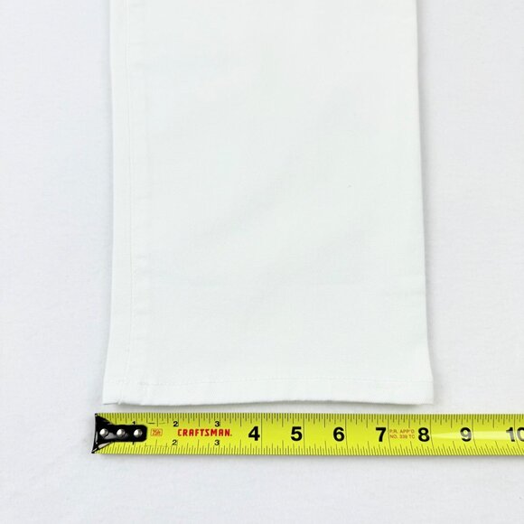 NWT Terra & Sky Womens Straight High Rise Stretch White Denim Jeans Plus Sz 18WP - Picture 8 of 9